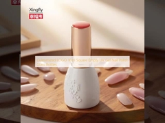 Aangepaste LOGO 16ml Vierkante Lege UV Gel Nagellak Glazen Flessen