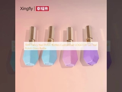 10 ml fancy nagellak flessen aangepast logo UV gel nagellak glasfles