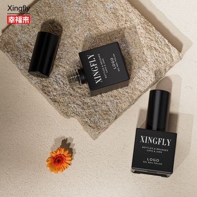 Goede prijs 23ml Vierkante Nagellak Aangepaste Kleur UV Gel Lege Glazen Fles Flesje Gebrandschilderd Glas Ontwerp online