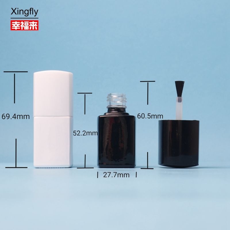 5 ml nagellakfles Leeg, helder glas Nagellakfles met borstel en dop