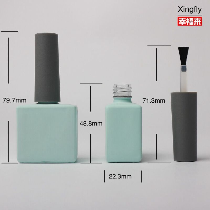 gladde lege nagellak glasfles 14 ml maatkleur private label uv gellak fles