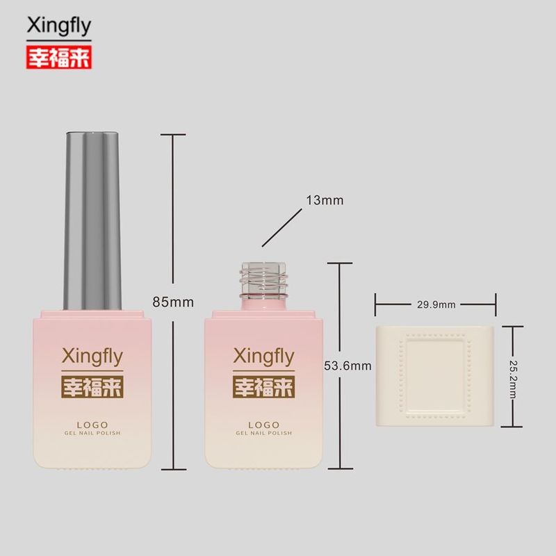 Gel Polish Vierkante Fles Schoonheids- en cosmetica-industrie 13 ml UV Gel Polish Glasfles