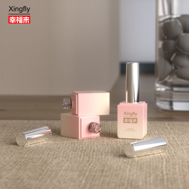 Gellak vierkant fles 13ml UV gel lege vierkant nagellak fles met borstelkap