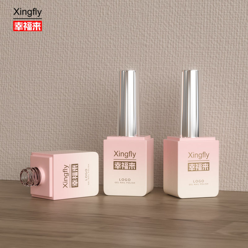 Gellak vierkant fles 13ml UV gel lege vierkant nagellak fles met borstelkap