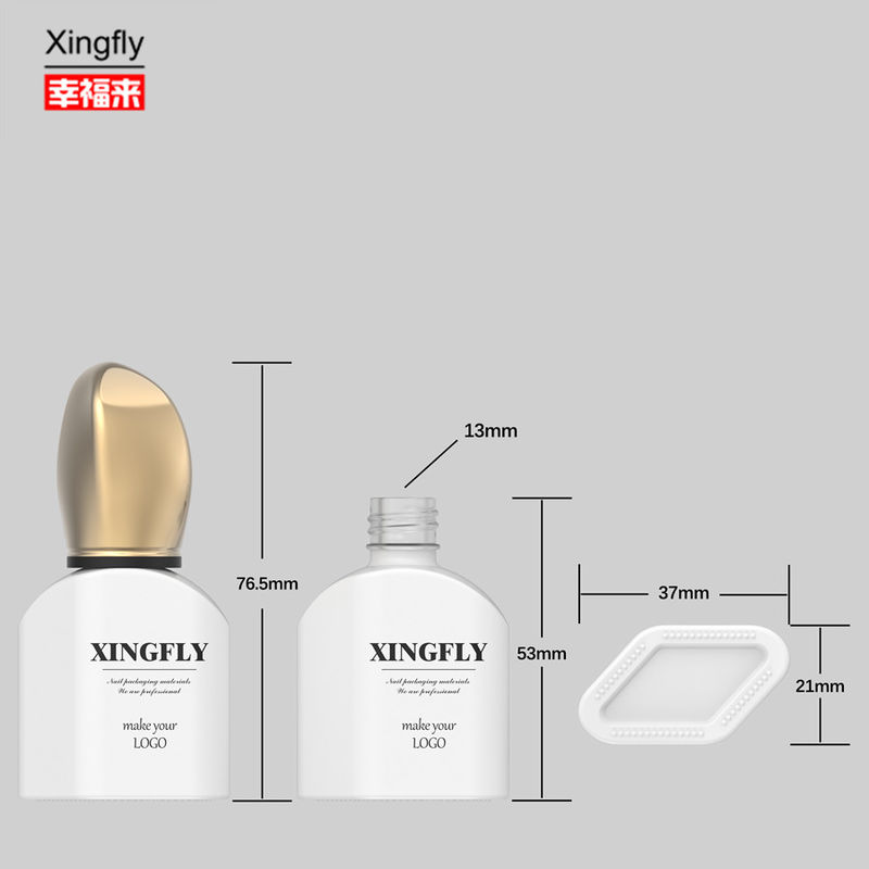 12 ml nagellak fles lege gel glazen fles met dop en borstel voor UV-gellak