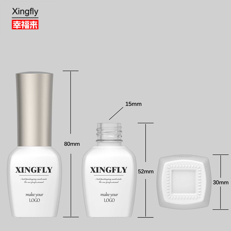 15ml gel nagellak glasfles Custom Design leeg voor nagellak met dop en borstel