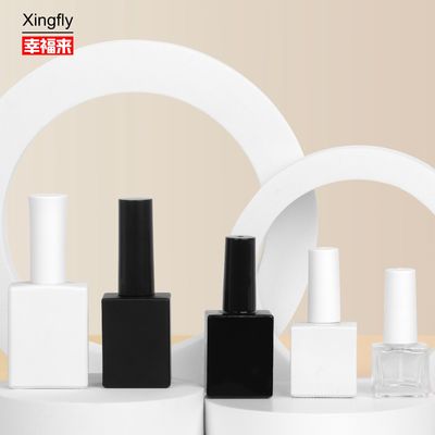 Ronde lege mini nagellakflessen REACH met basismateriaal glas