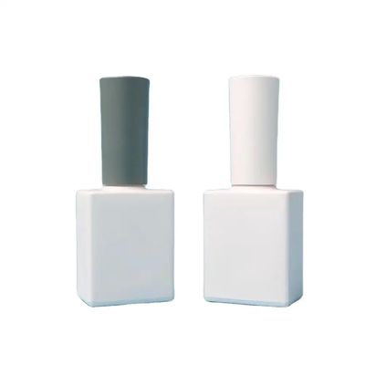 Op maat gemaakte 12 ml nagellak fles Glas lichaam handige witte fles nagellak
