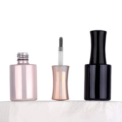 Ronde lege glazen nagellakflessen 5-15 ml capaciteit met functionele decoratie