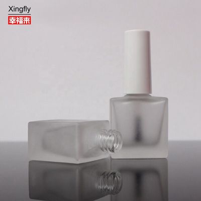 Leeg 10 ml gel nagellak fles OEM vierkant glas fles met borstel