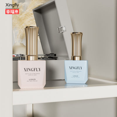 Goede prijs 12 ml nagelgel poetsfles Vierkante fles Leeg UV gel poetsfles Glas met dop en borstel online